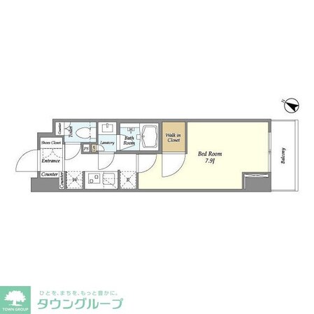 ドゥーエ横濱鶴見の物件間取画像